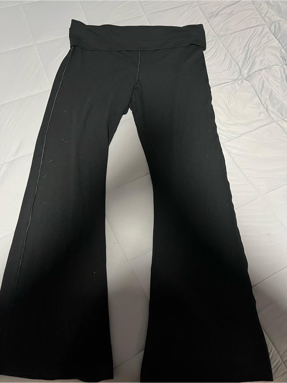 PINK Victoria's Secret Black Boot Cut Flare Yoga Pants